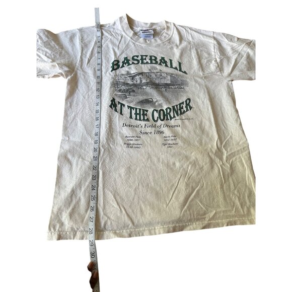 Vintage Detroit Tigers - “Baseball At The Corner” 1998 Stadium White Shirt L - Picture 9 of 10